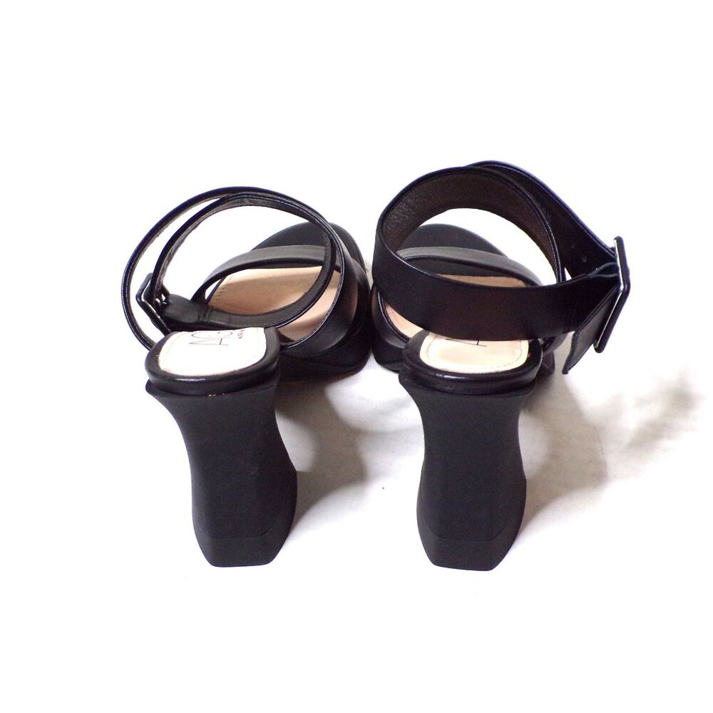 🆕 AGL Attilio Giusti Leombruni Janis Platform Sandal Shoes Leather Black 8.5 - Picture 8 of 12